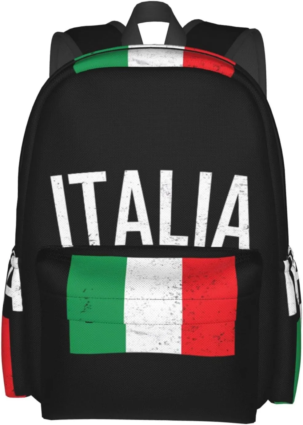 Vintage Italy Italia Italian Flags Backpack Large Capacity Backpack Lightweight Double Shoulder Bag For Women Men Travel
