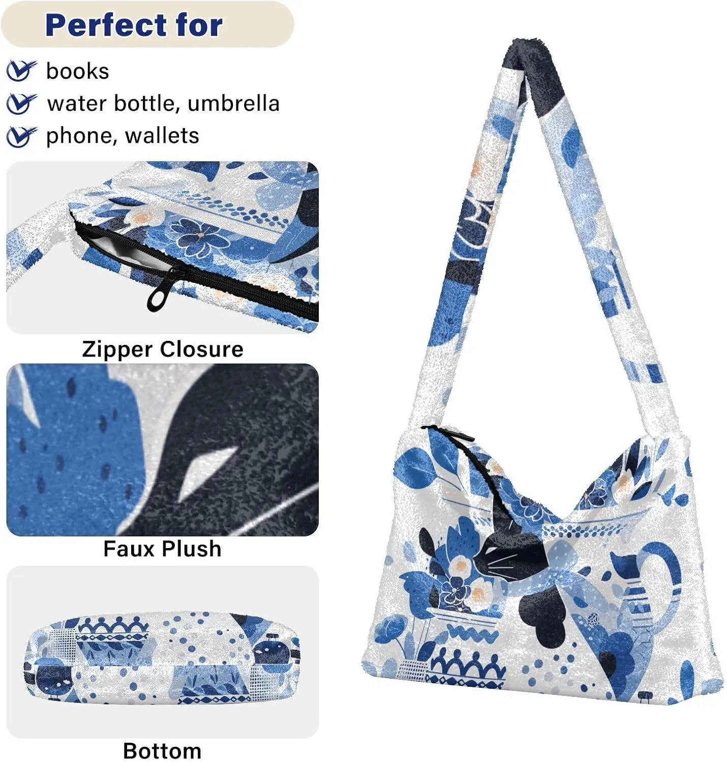 Vintage Plant Rose Dragonfly Wind Shoulder Tote Bag, Soft Shoulder Bag, Shoulder Handbag Women
