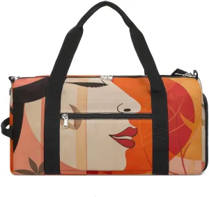 Warm Color Palette Gym Bag Sport Gym Tote Bag Lightweight Duffle Bag Carry On Weekender Bags for Women Men