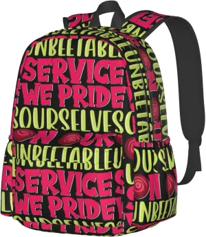 We Pride Ourselves On Our Unbeatable Service Backpack Casual Laptop Backpack Large Capacity Double Shoulder Bag Travel Daypack For Women Men