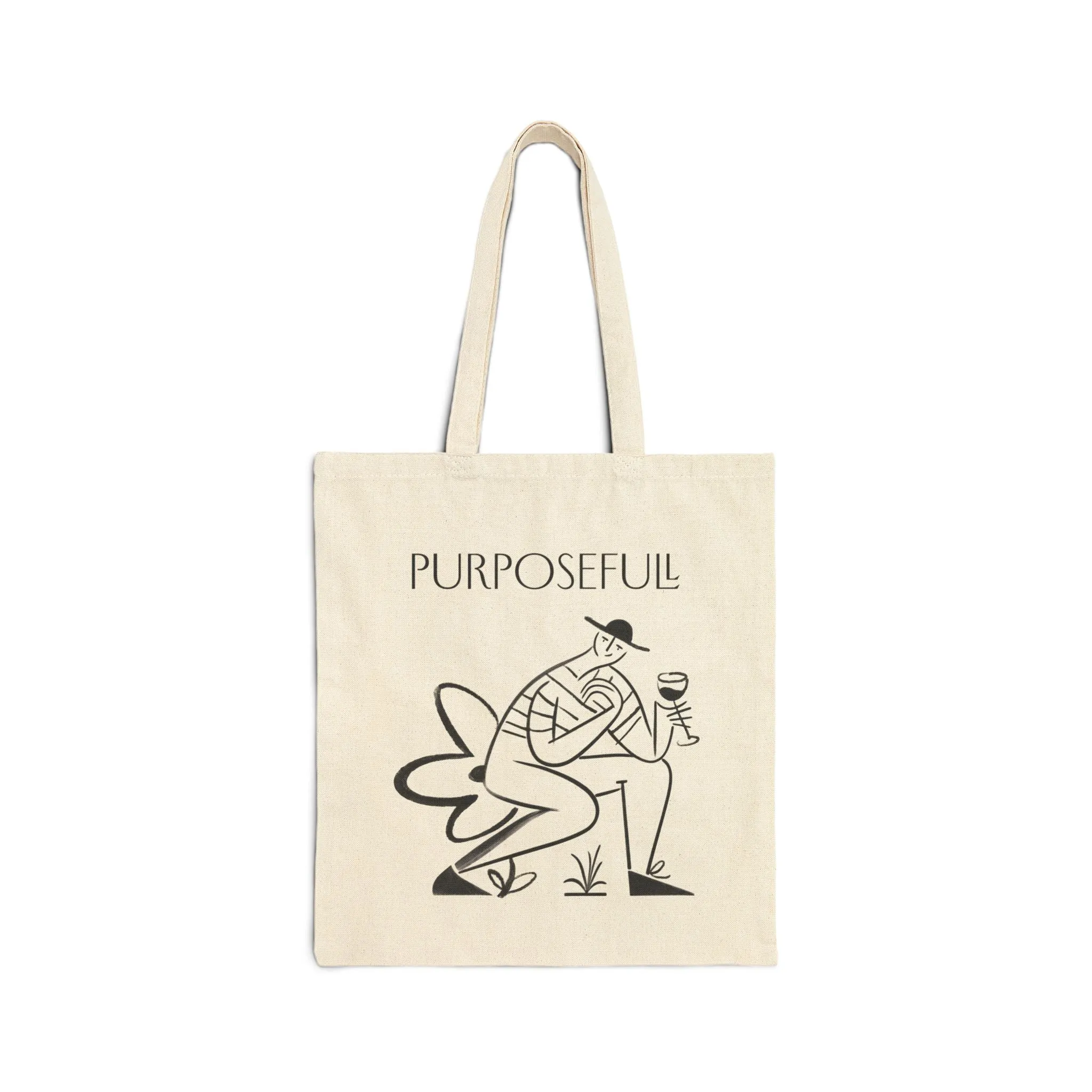 Well-Being Cotton Canvas Tote Bag