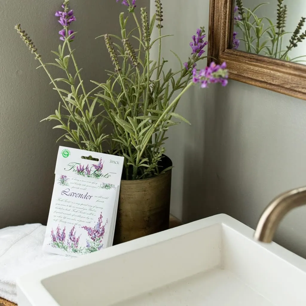 WillowBrook | Fresh Scents Scented Sachet Packet | Lavender | Air Freshener Bags for Drawers, Closets, Cars | 6 Pack | Long Lasting Home Fragrance