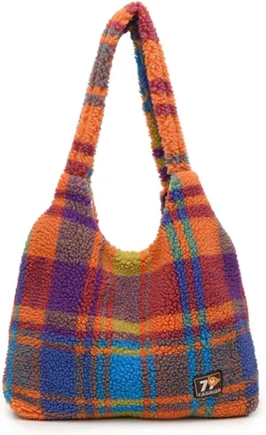 Women Large Tote Handbag Stylish Lamb Wool Shopping Dating Bag Retro Plush Shoulder Bag Underarm Bag​ Large Capaci