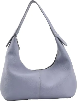 Women Simple Solid Color Bag Soft leather Female Hobos Shoulder bags ladies handbag Well made