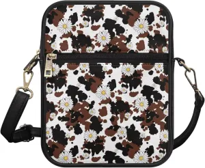 Women Small Crossbody Bags Trendy Messenger Bag Phone Purses Leather Shoulder Bag Multi Pocket Handbags