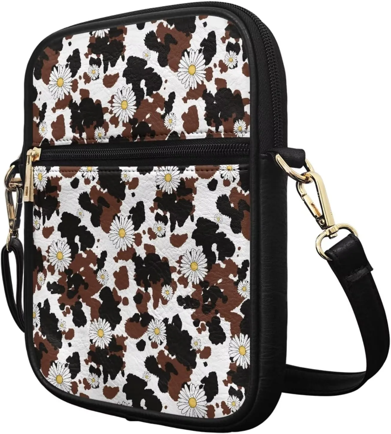 Women Small Crossbody Bags Trendy Messenger Bag Phone Purses Leather Shoulder Bag Multi Pocket Handbags