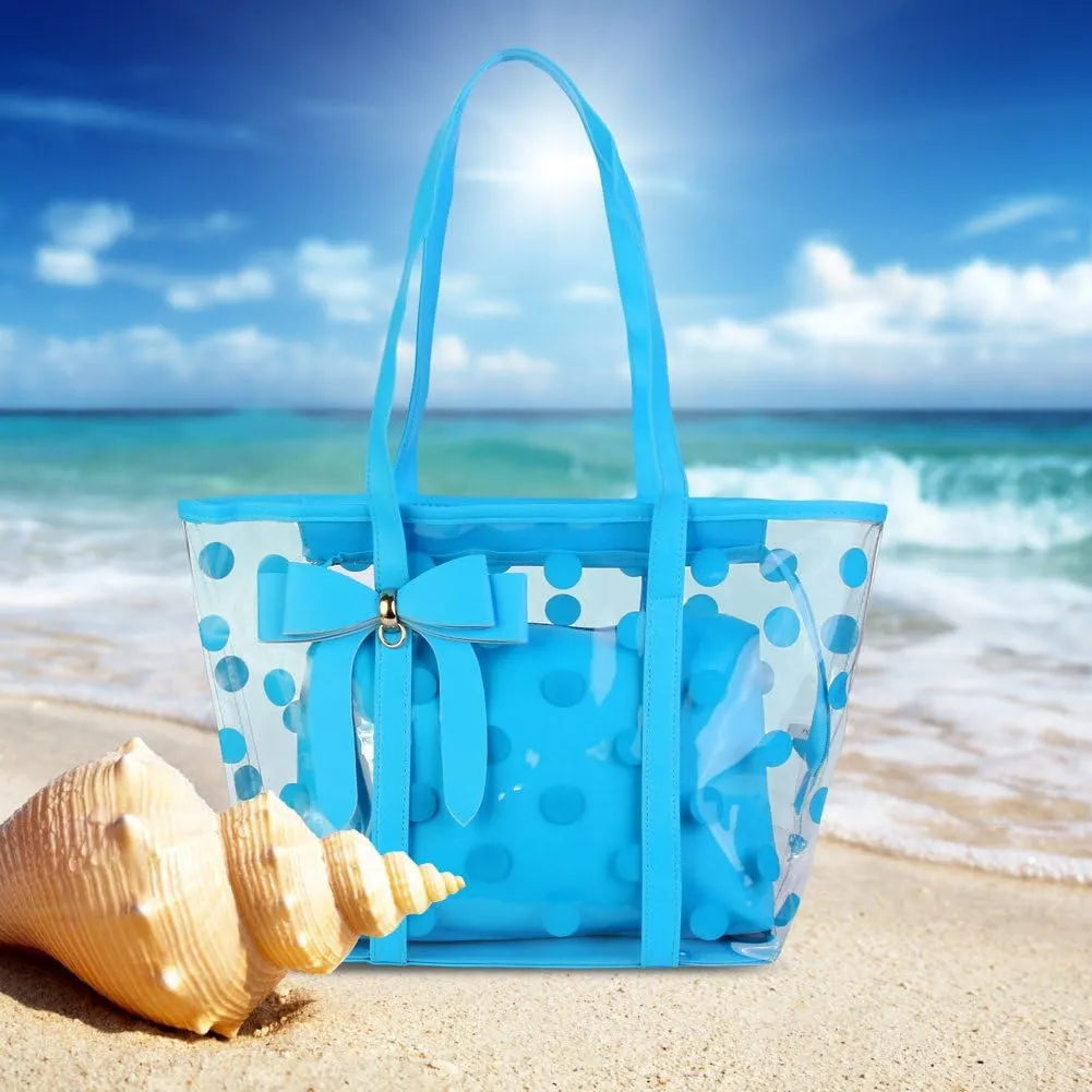 Women's Clear Tote Bags Multi-Use Shoulder bag Handbag Beach bag Shopping Bag