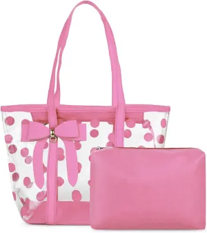 Women's Clear Tote Bags Multi-Use Shoulder bag Handbag Beach bag Shopping Bag