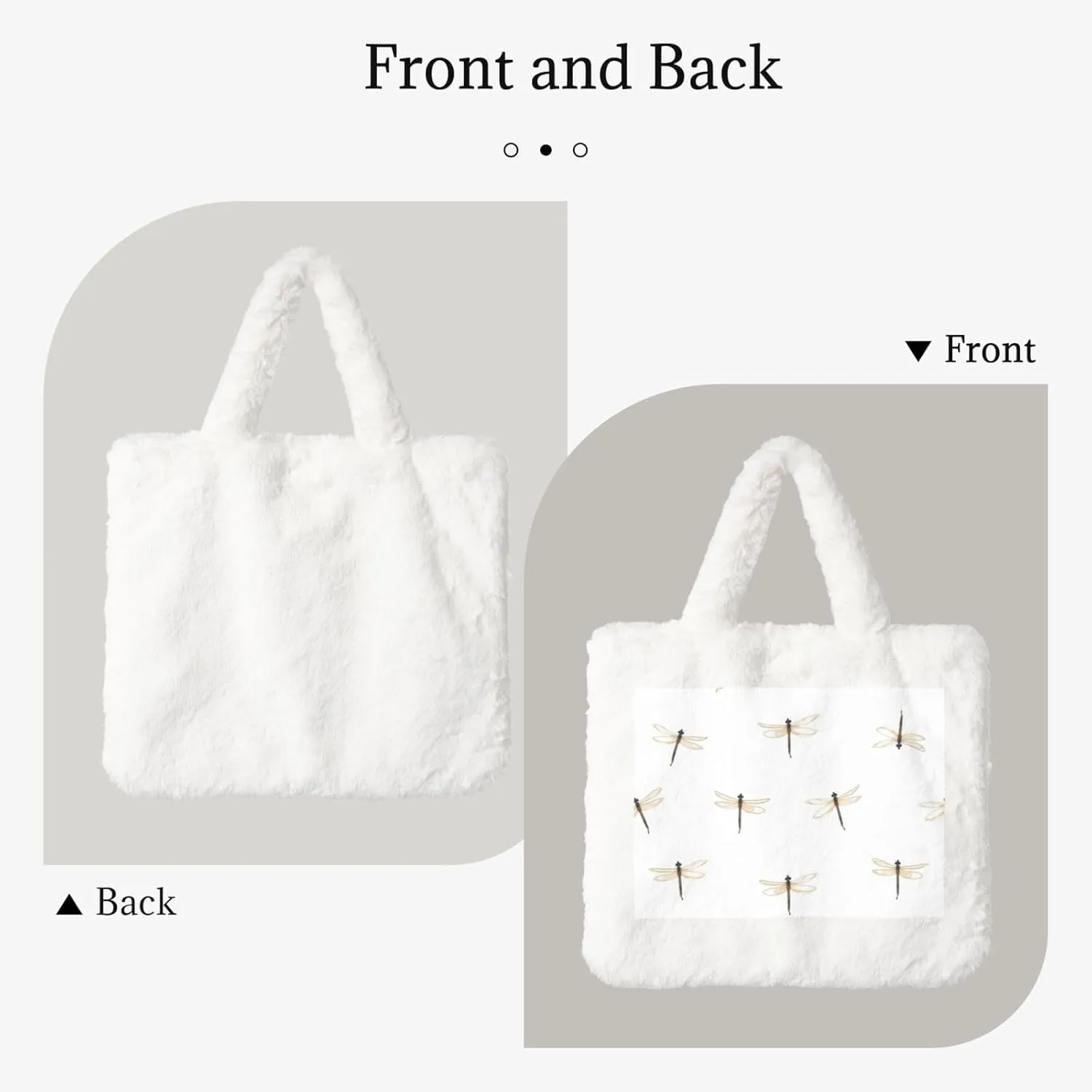 Women's Shoulder Handbags Fluffy Tote Bag Fashion Shoulder Bag for Women