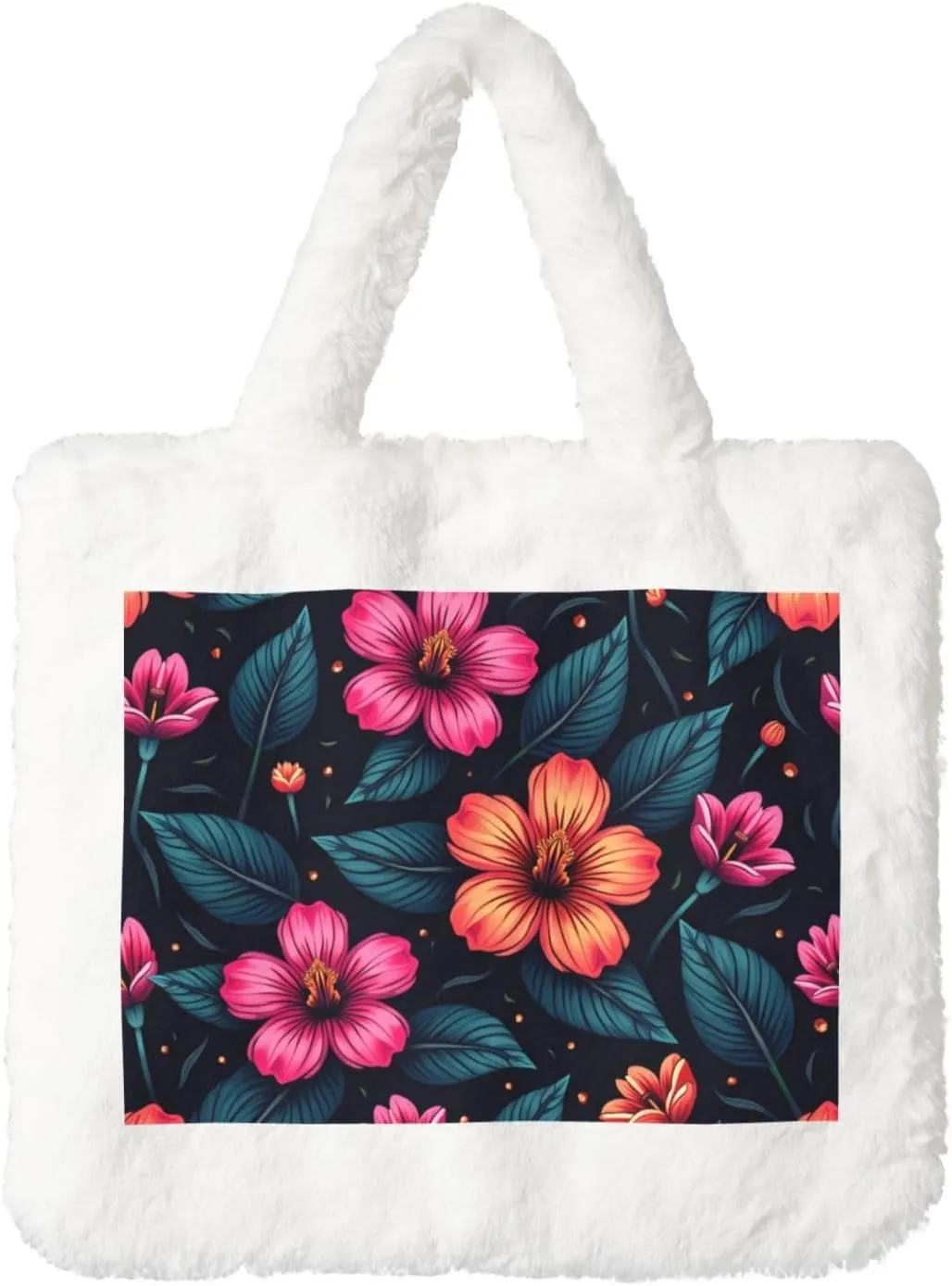 Women's Shoulder Handbags Fluffy Tote Bag Fashion Shoulder Bag for Women