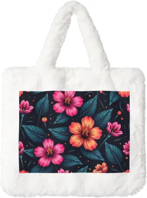 Women's Shoulder Handbags Fluffy Tote Bag Fashion Shoulder Bag for Women