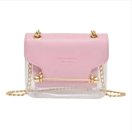 Women's Transparent Satchel Italian Collection - "ZETTA"