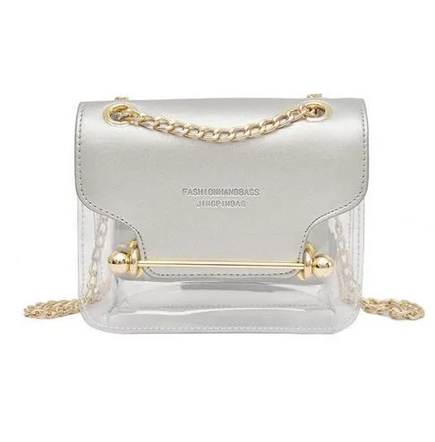 Women's Transparent Satchel Italian Collection - "ZETTA"