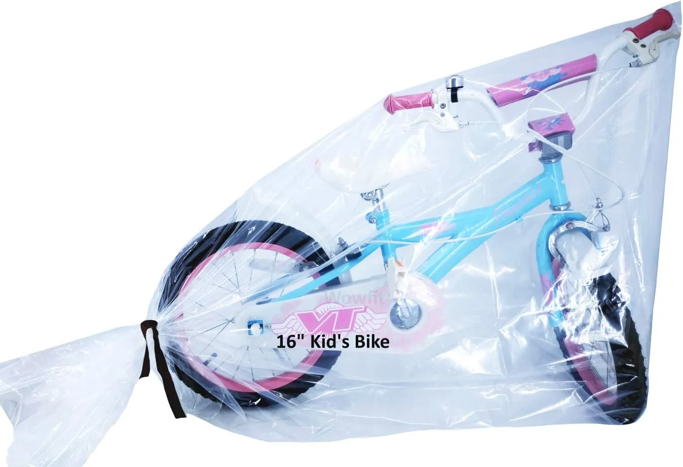 Wowfit 5 CT 40x60 inches Extra Large Clear Plastic Bags Perfect for Car Seat, Luggage, Suitcase, Stroller, Chair, Kids Bike and Attic Storage (2 Mil Flat Bags, Include 5 Ties)