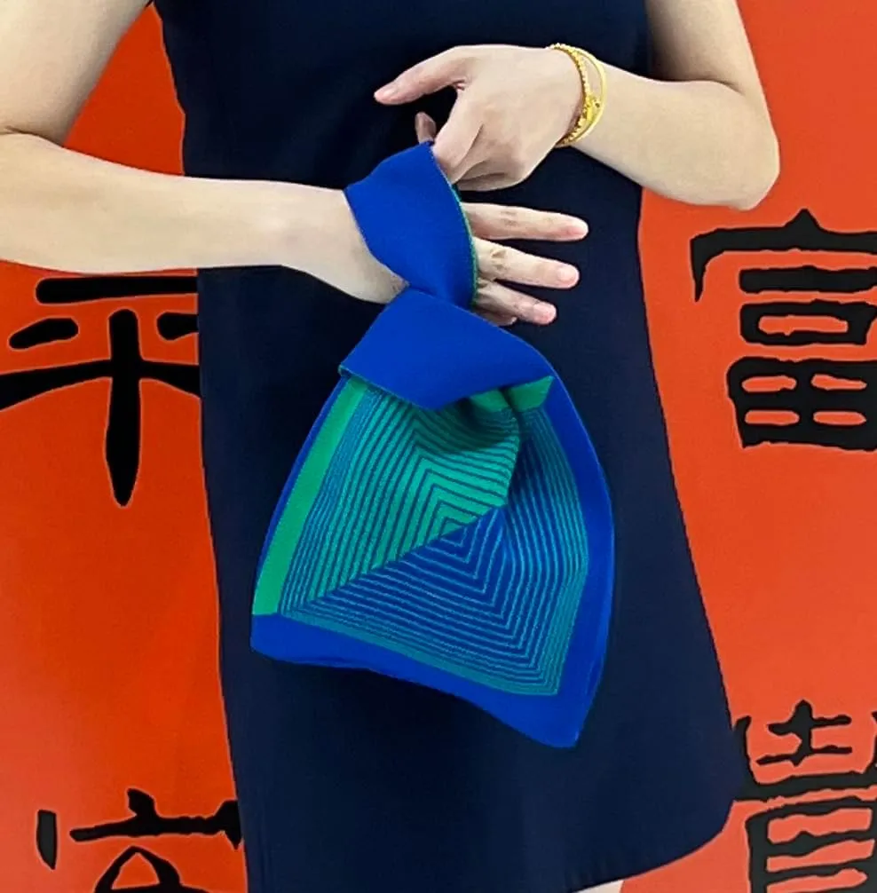 Wrist Handbag for Women Wristlet Handbag Sleeve Knot Pouch Portable Purse Tote Gift Bag