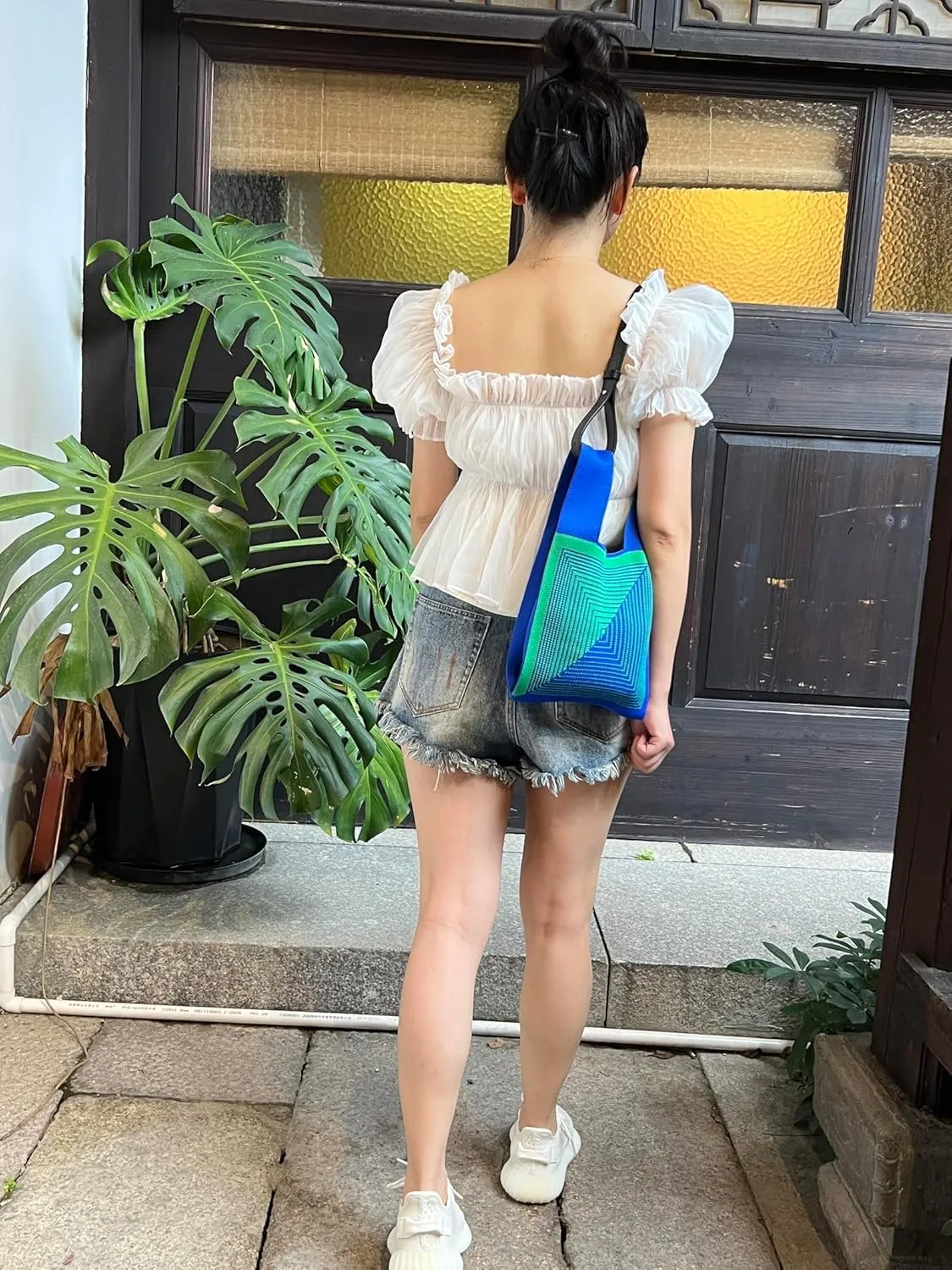 Wrist Handbag for Women Wristlet Handbag Sleeve Knot Pouch Portable Purse Tote Gift Bag