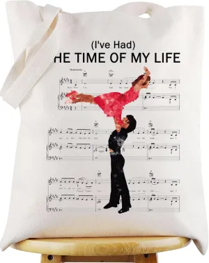 WZMPA Musical Tote Bag Frances And Johnny Fans Gift I'Ve Had The Time Of My Life 80S Movie Shoulder Bag