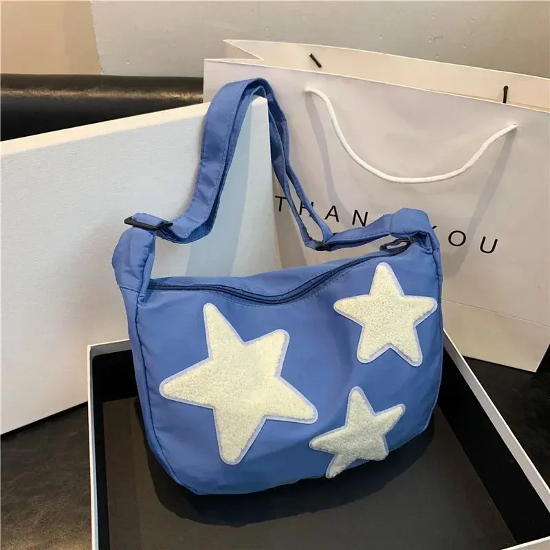 Y2K Canvas Messenger Crossbody Shoulder Bag