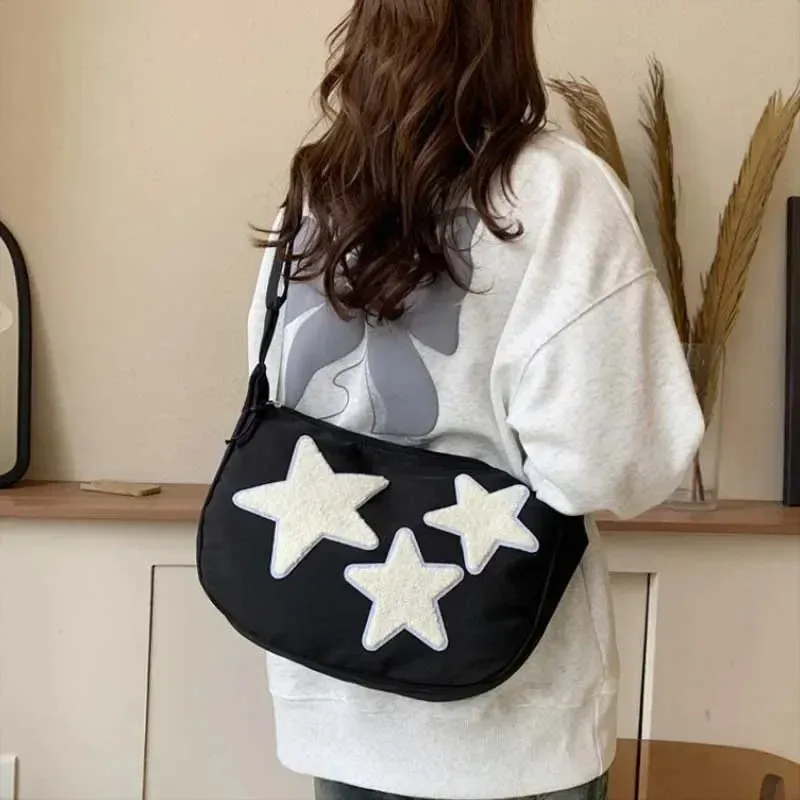 Y2K Canvas Messenger Crossbody Shoulder Bag