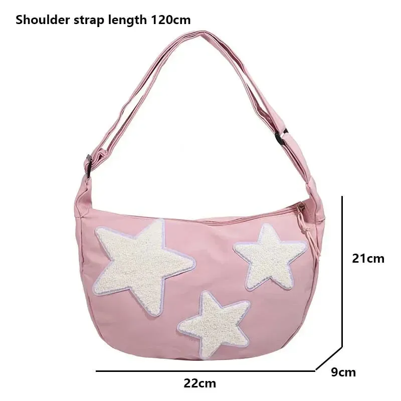 Y2K Canvas Messenger Crossbody Shoulder Bag