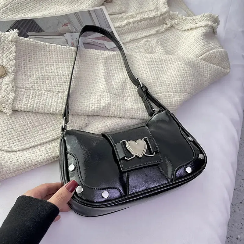 Y2k Retro Love Shoulder Bags