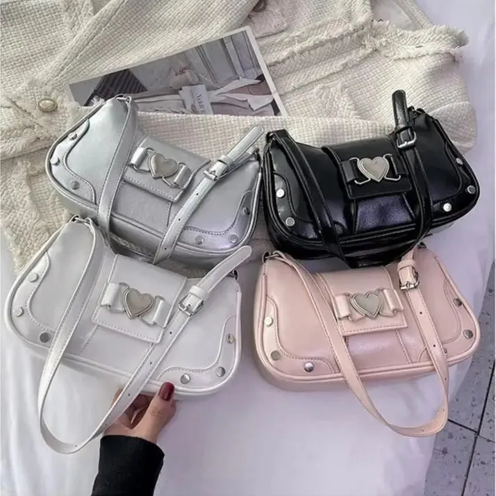 Y2k Retro Love Shoulder Bags