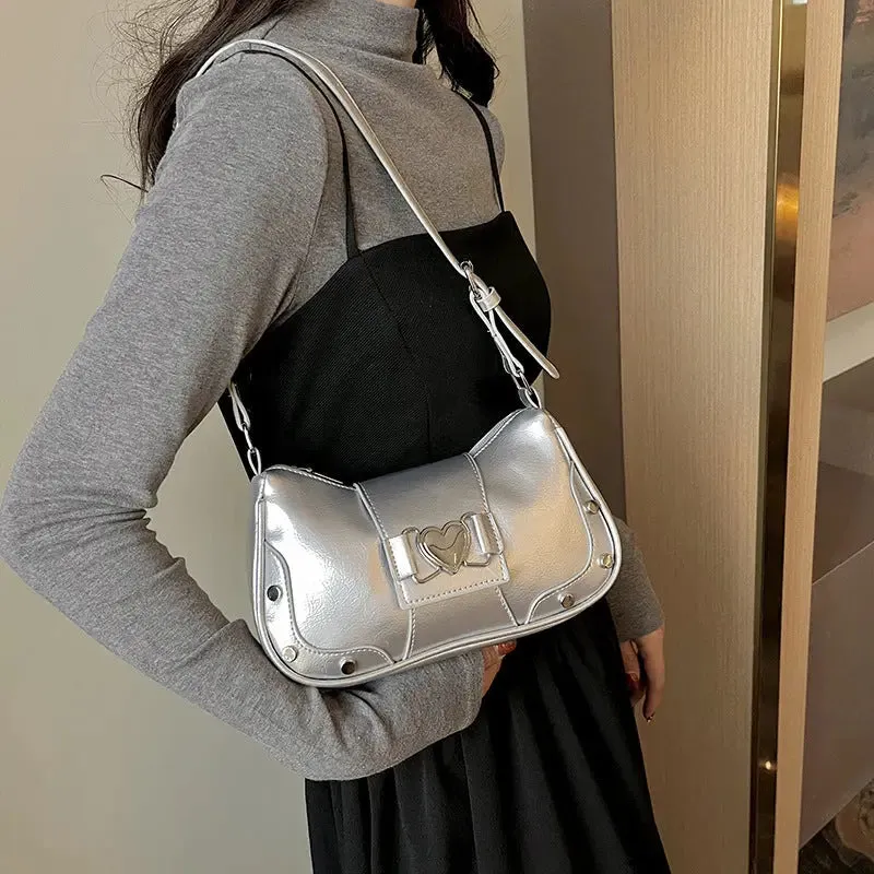 Y2k Retro Love Shoulder Bags