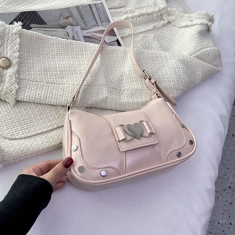 Y2k Retro Love Shoulder Bags