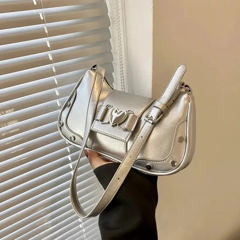 Y2k Retro Love Shoulder Bags