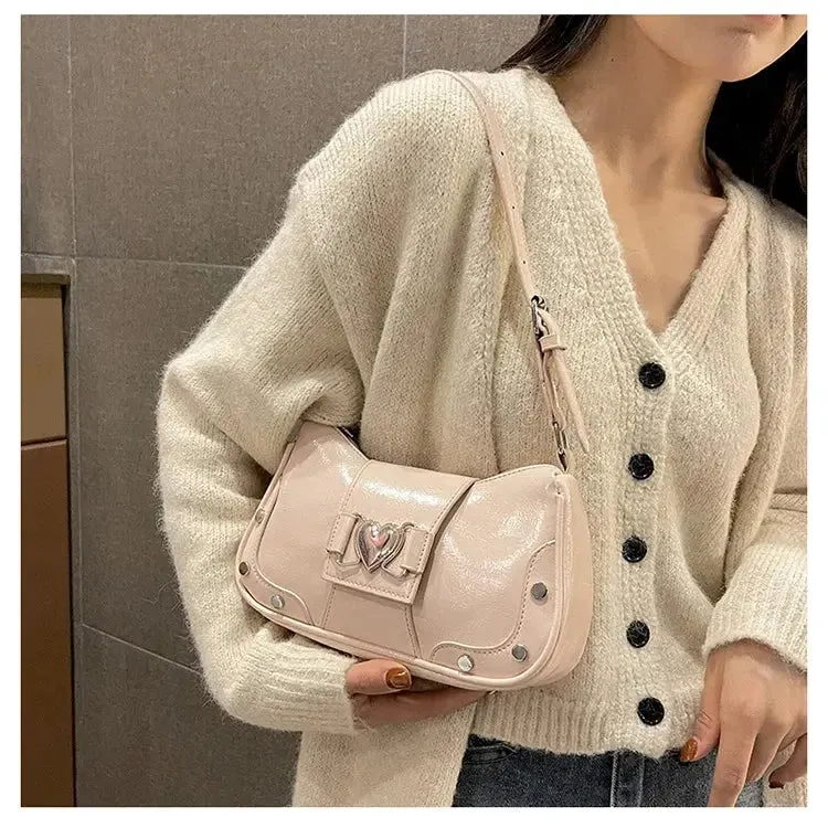 Y2k Retro Love Shoulder Bags