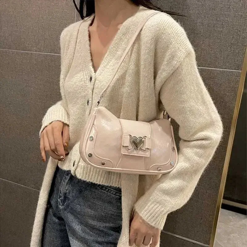 Y2k Retro Love Shoulder Bags