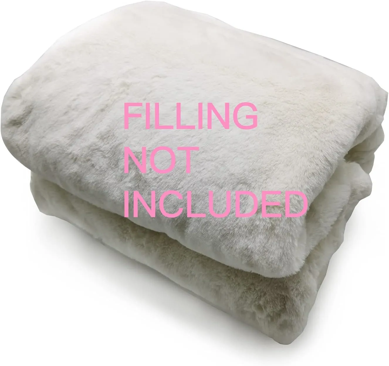 YuppieLife Fluffy Fur Bean Bag Chairs Cover for Adults(Just Cover,No Filler) 4Ft Machine Washable Large Size Lazy Sofa Cover Luxury/Replacement（Ivory）